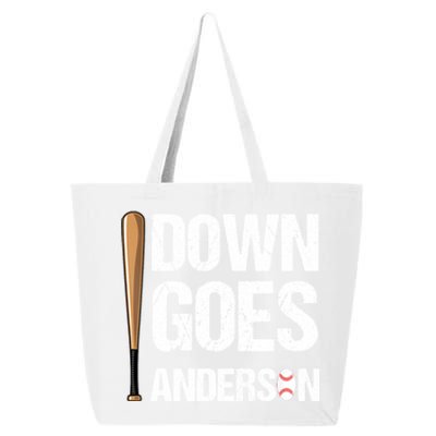 FUNNY BASEBALL DOWN GOES ANDERSON 25L Jumbo Tote