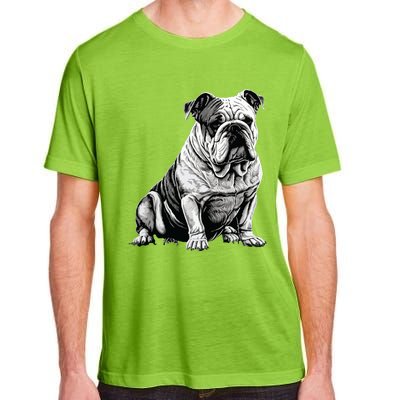 Funny Bulldog Dog Adult ChromaSoft Performance T-Shirt