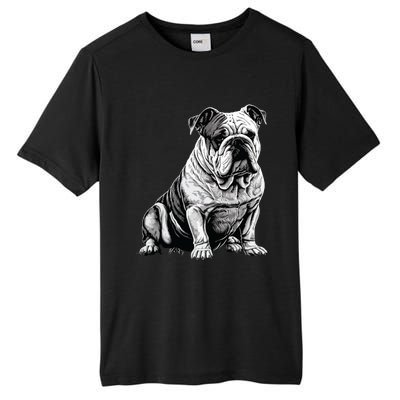 Funny Bulldog Dog Tall Fusion ChromaSoft Performance T-Shirt