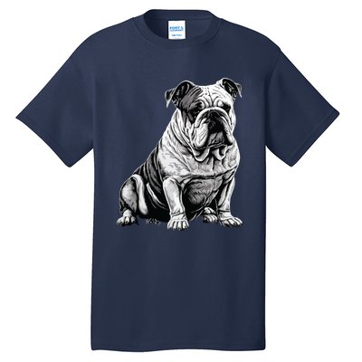 Funny Bulldog Dog Tall T-Shirt