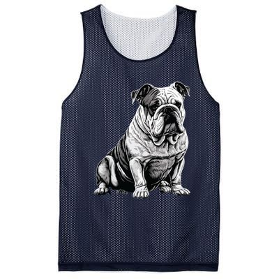 Funny Bulldog Dog Mesh Reversible Basketball Jersey Tank