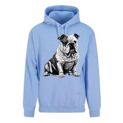 Funny Bulldog Dog Unisex Surf Hoodie