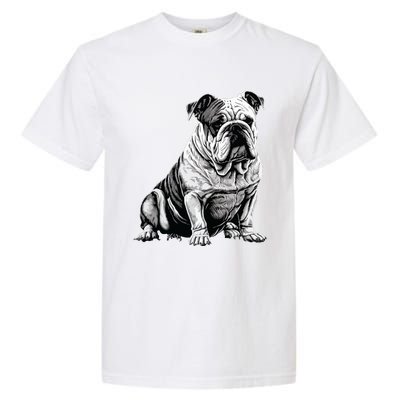 Funny Bulldog Dog Garment-Dyed Heavyweight T-Shirt