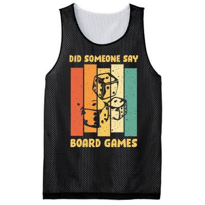 Funny Boardgame Did Someone Say Board Games Mesh Reversible Basketball Jersey Tank