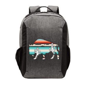 Funny Bison Desert Cactus Serape Western Vector Backpack