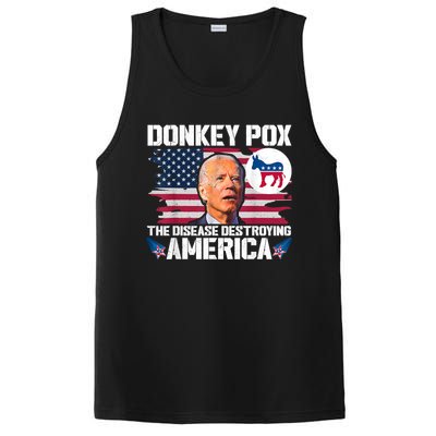 Funny Biden Donkey Pox The Disease Destroying America PosiCharge Competitor Tank