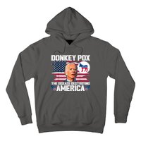 Funny Biden Donkey Pox The Disease Destroying America Hoodie