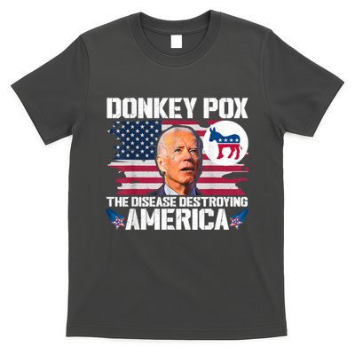 Funny Biden Donkey Pox The Disease Destroying America T-Shirt