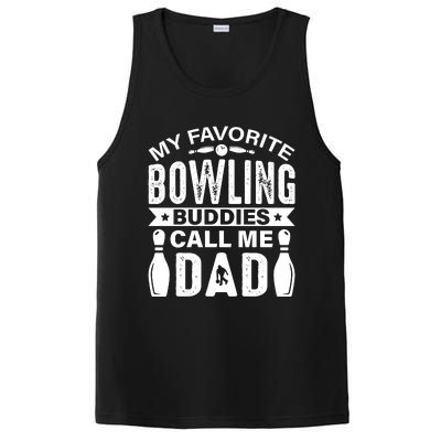 Funny Bowling Dad Bowling Lover Bowling Gift Fathers Day PosiCharge Competitor Tank