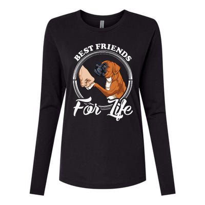 Funny Boxer Dog Boxer Dog Lover Womens Cotton Relaxed Long Sleeve T-Shirt