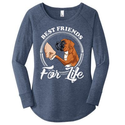 Funny Boxer Dog Boxer Dog Lover Women's Perfect Tri Tunic Long Sleeve Shirt