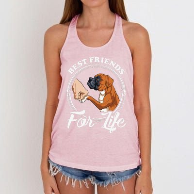 Funny Boxer Dog Boxer Dog Lover Women's Knotted Racerback Tank