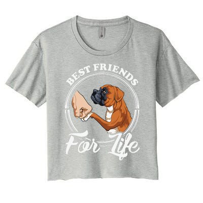 Funny Boxer Dog Boxer Dog Lover Women's Crop Top Tee