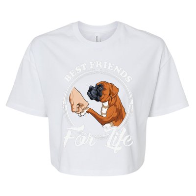 Funny Boxer Dog Boxer Dog Lover Bella+Canvas Jersey Crop Tee