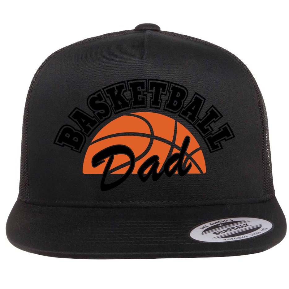 Funny Basketball Dad Gift For Basketball Player Flat Bill Trucker Hat