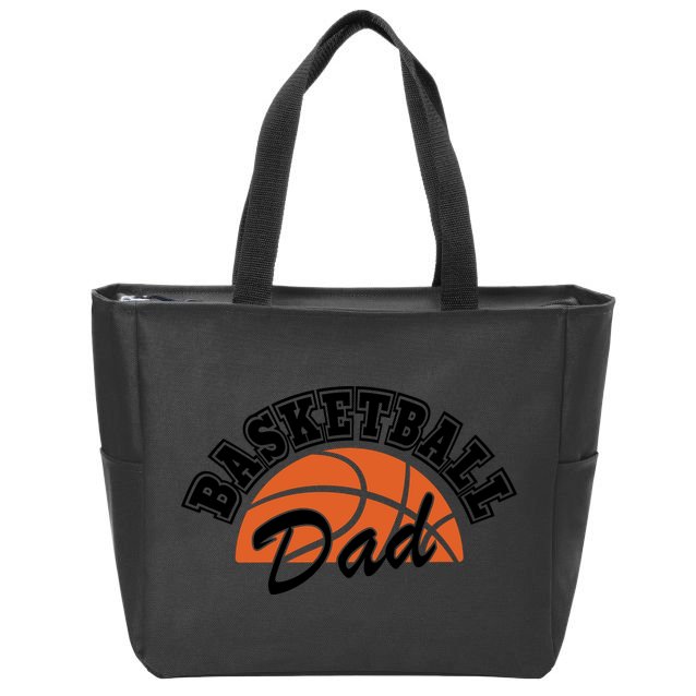 Funny Basketball Dad Gift For Basketball Player Zip Tote Bag