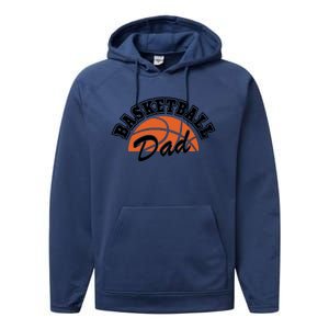 Funny Basketball Dad Gift For Basketball Player Performance Fleece Hoodie