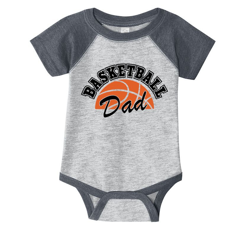 Funny Basketball Dad Gift For Basketball Player Infant Baby Jersey Bodysuit
