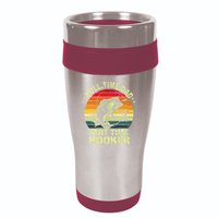 Funny Bass Dad Fishing Full Time Dad Part Time Hooker 16oz Travel Tumbler