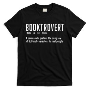 Funny Booktrovert Definition Book Lovers Librarian Bookish T-Shirt