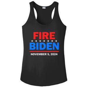 Fire Biden Elect Trump President 2024 Republican Patriot Ladies PosiCharge Competitor Racerback Tank