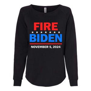 Fire Biden Elect Trump President 2024 Republican Patriot Womens California Wash Sweatshirt