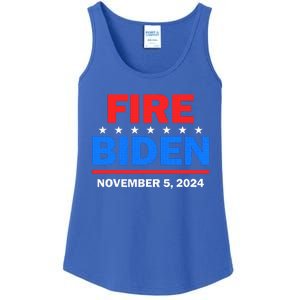 Fire Biden Elect Trump President 2024 Republican Patriot Ladies Essential Tank