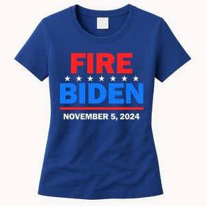 Fire Biden Elect Trump President 2024 Republican Patriot Women's T-Shirt