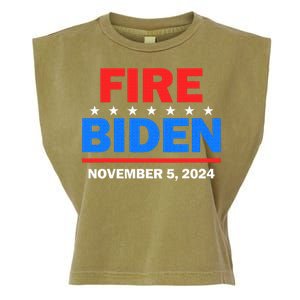 Fire Biden Elect Trump President 2024 Republican Patriot Garment-Dyed Women's Muscle Tee