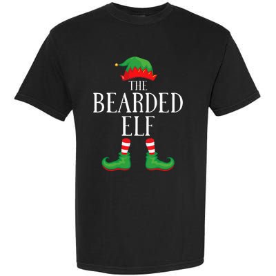 Festive Bearded Elf Group Christmas Costume Garment-Dyed Heavyweight T-Shirt