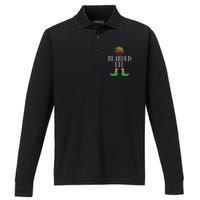 Festive Bearded Elf Group Christmas Costume Performance Long Sleeve Polo