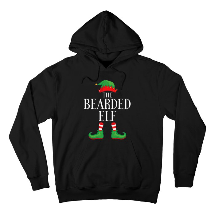 Festive Bearded Elf Group Christmas Costume Hoodie