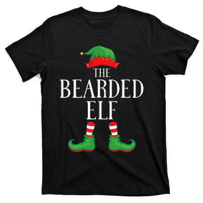 Festive Bearded Elf Group Christmas Costume T-Shirt