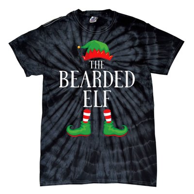 Festive Bearded Elf Group Christmas Costume Tie-Dye T-Shirt