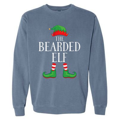 Festive Bearded Elf Group Christmas Costume Garment-Dyed Sweatshirt