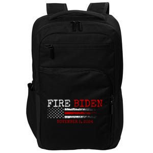 Fire Biden Elect Trump President 2024 Republican Patriot Impact Tech Backpack