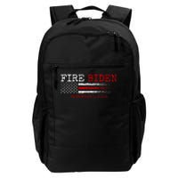 Fire Biden Elect Trump President 2024 Republican Patriot Daily Commute Backpack