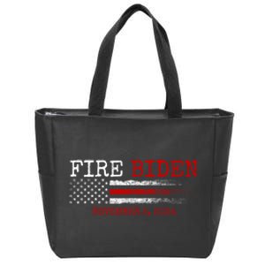 Fire Biden Elect Trump President 2024 Republican Patriot Zip Tote Bag