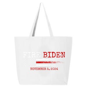 Fire Biden Elect Trump President 2024 Republican Patriot 25L Jumbo Tote