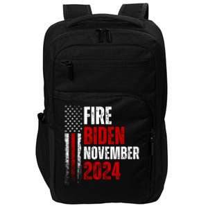 Fire Biden Elect Trump President 2024 Republican Patriot Impact Tech Backpack