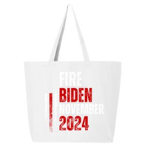 Fire Biden Elect Trump President 2024 Republican Patriot 25L Jumbo Tote