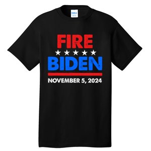 Fire Biden Elect Trump President 2024 Republican Patriot Tall T-Shirt