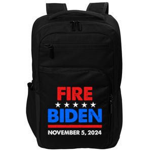 Fire Biden Elect Trump President 2024 Republican Patriot Impact Tech Backpack