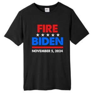 Fire Biden Elect Trump President 2024 Republican Patriot Tall Fusion ChromaSoft Performance T-Shirt