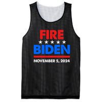 Fire Biden Elect Trump President 2024 Republican Patriot Mesh Reversible Basketball Jersey Tank