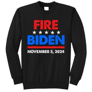 Fire Biden Elect Trump President 2024 Republican Patriot Tall Sweatshirt