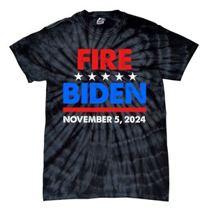 Fire Biden Elect Trump President 2024 Republican Patriot Tie-Dye T-Shirt