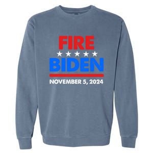 Fire Biden Elect Trump President 2024 Republican Patriot Garment-Dyed Sweatshirt