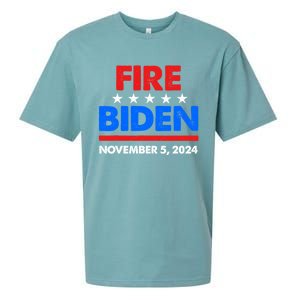 Fire Biden Elect Trump President 2024 Republican Patriot Sueded Cloud Jersey T-Shirt