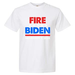 Fire Biden Elect Trump President 2024 Republican Patriot Garment-Dyed Heavyweight T-Shirt